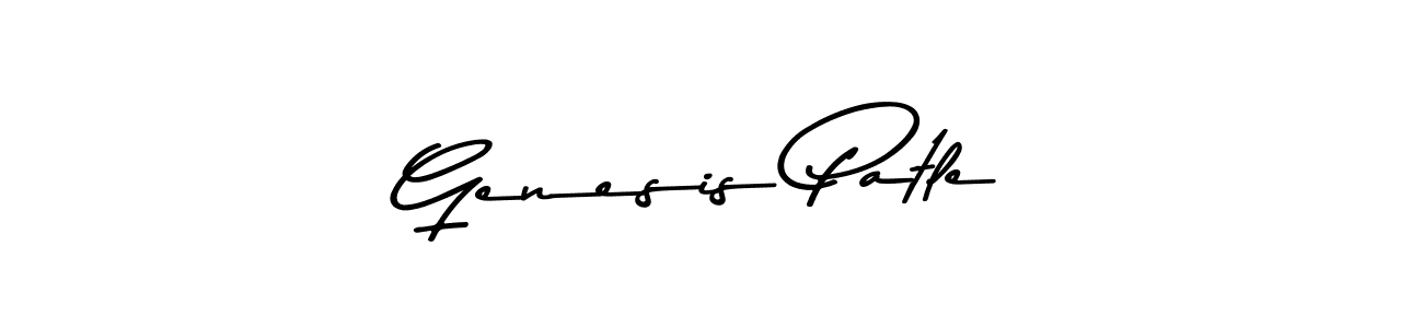 How to make Genesis Patle name signature. Use Asem Kandis PERSONAL USE style for creating short signs online. This is the latest handwritten sign. Genesis Patle signature style 9 images and pictures png