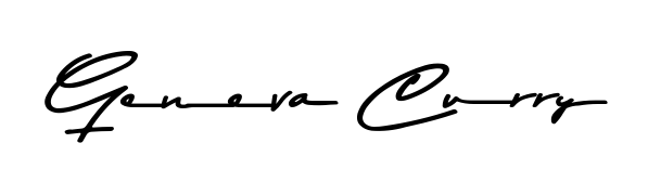Discover the perfect balance of readability and style for Geneva Curry with Asem Kandis PERSONAL USE font. Create your dream signature today. Geneva Curry signature style 9 images and pictures png