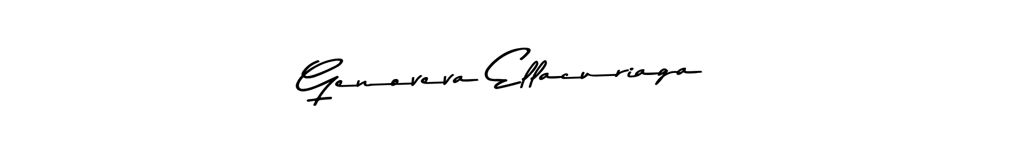 How to make Genoveva Ellacuriaga name signature. Use Asem Kandis PERSONAL USE style for creating short signs online. This is the latest handwritten sign. Genoveva Ellacuriaga signature style 9 images and pictures png