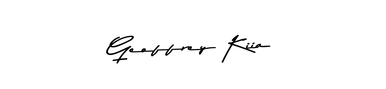 Design your own signature with our free online signature maker. With this signature software, you can create a handwritten (Asem Kandis PERSONAL USE) signature for name Geoffrey Kiia. Geoffrey Kiia signature style 9 images and pictures png