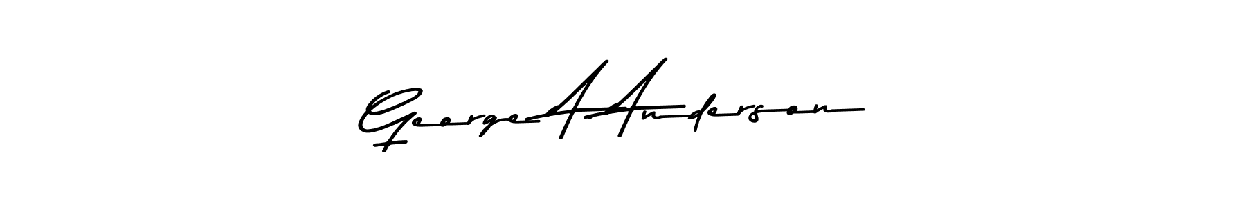 Design your own signature with our free online signature maker. With this signature software, you can create a handwritten (Asem Kandis PERSONAL USE) signature for name George A. Anderson. George A. Anderson signature style 9 images and pictures png