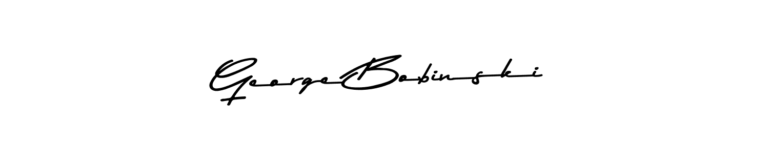 Design your own signature with our free online signature maker. With this signature software, you can create a handwritten (Asem Kandis PERSONAL USE) signature for name George Bobinski. George Bobinski signature style 9 images and pictures png