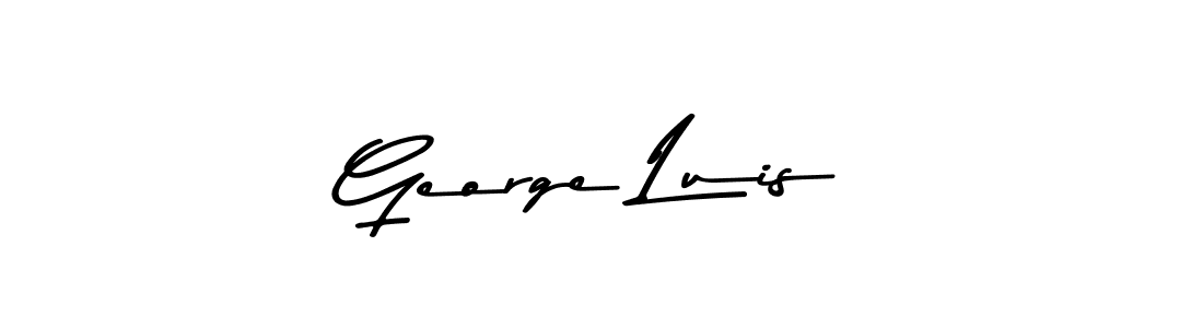 You should practise on your own different ways (Asem Kandis PERSONAL USE) to write your name (George Luis) in signature. don't let someone else do it for you. George Luis signature style 9 images and pictures png