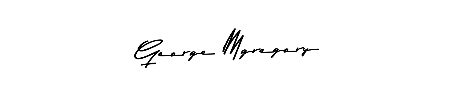 Create a beautiful signature design for name George Mgregory. With this signature (Asem Kandis PERSONAL USE) fonts, you can make a handwritten signature for free. George Mgregory signature style 9 images and pictures png