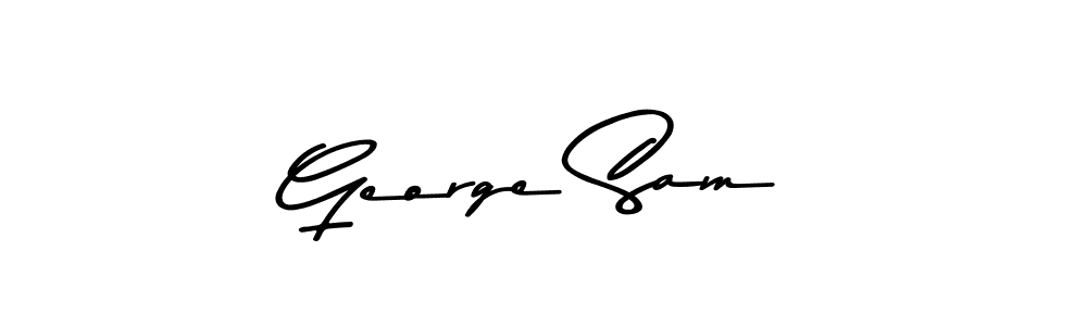 Design your own signature with our free online signature maker. With this signature software, you can create a handwritten (Asem Kandis PERSONAL USE) signature for name George Sam. George Sam signature style 9 images and pictures png