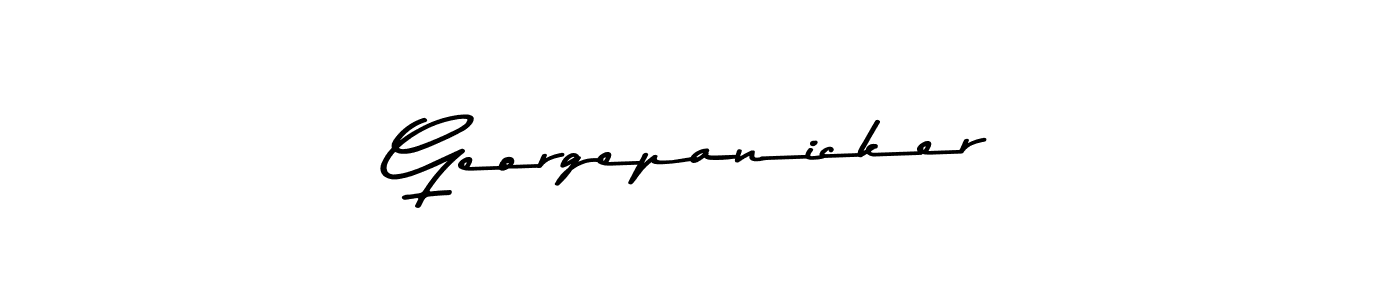 Georgepanicker stylish signature style. Best Handwritten Sign (Asem Kandis PERSONAL USE) for my name. Handwritten Signature Collection Ideas for my name Georgepanicker. Georgepanicker signature style 9 images and pictures png