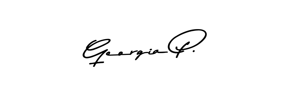 You should practise on your own different ways (Asem Kandis PERSONAL USE) to write your name (Georgia P.) in signature. don't let someone else do it for you. Georgia P. signature style 9 images and pictures png