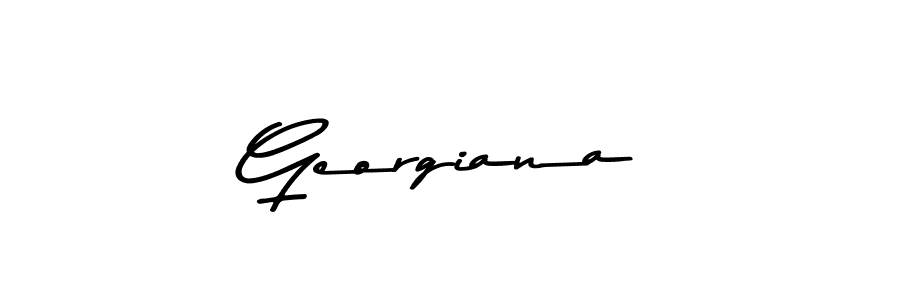 Design your own signature with our free online signature maker. With this signature software, you can create a handwritten (Asem Kandis PERSONAL USE) signature for name Georgiana. Georgiana signature style 9 images and pictures png