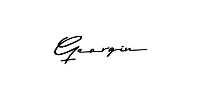 How to make Georgin signature? Asem Kandis PERSONAL USE is a professional autograph style. Create handwritten signature for Georgin name. Georgin signature style 9 images and pictures png