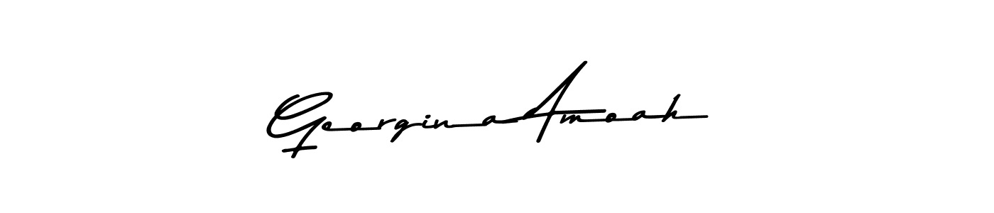 Use a signature maker to create a handwritten signature online. With this signature software, you can design (Asem Kandis PERSONAL USE) your own signature for name Georgina Amoah. Georgina Amoah signature style 9 images and pictures png