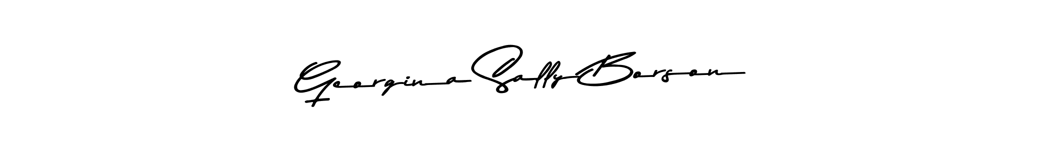 This is the best signature style for the Georgina Sally Borson name. Also you like these signature font (Asem Kandis PERSONAL USE). Mix name signature. Georgina Sally Borson signature style 9 images and pictures png