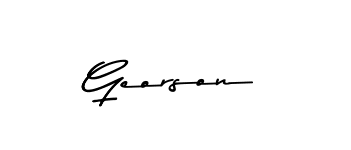 Here are the top 10 professional signature styles for the name Georson. These are the best autograph styles you can use for your name. Georson signature style 9 images and pictures png