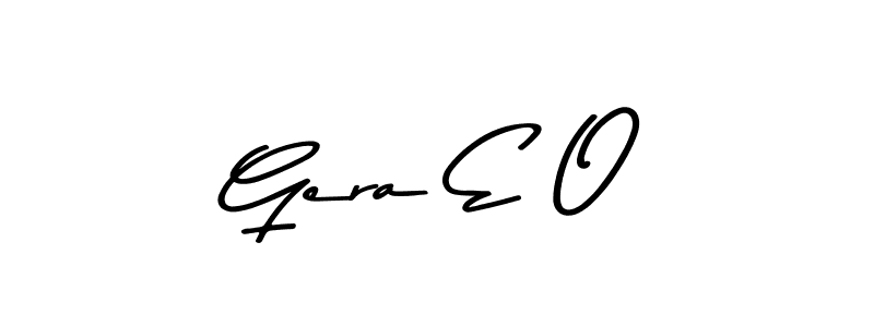 How to make Gera E O signature? Asem Kandis PERSONAL USE is a professional autograph style. Create handwritten signature for Gera E O name. Gera E O signature style 9 images and pictures png