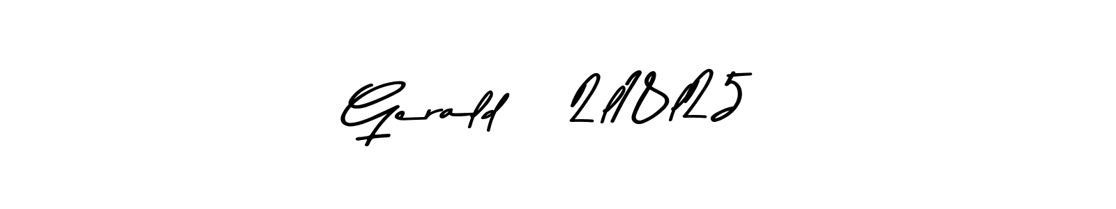 It looks lik you need a new signature style for name Gerald   2l18l25. Design unique handwritten (Asem Kandis PERSONAL USE) signature with our free signature maker in just a few clicks. Gerald   2l18l25 signature style 9 images and pictures png