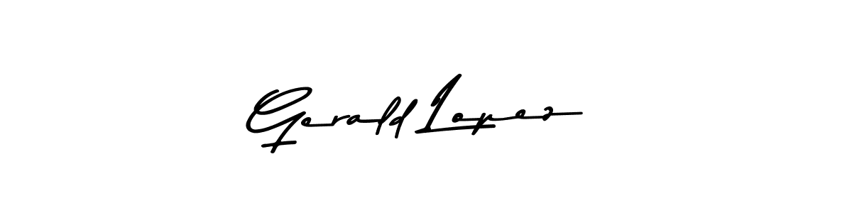 Use a signature maker to create a handwritten signature online. With this signature software, you can design (Asem Kandis PERSONAL USE) your own signature for name Gerald Lopez. Gerald Lopez signature style 9 images and pictures png