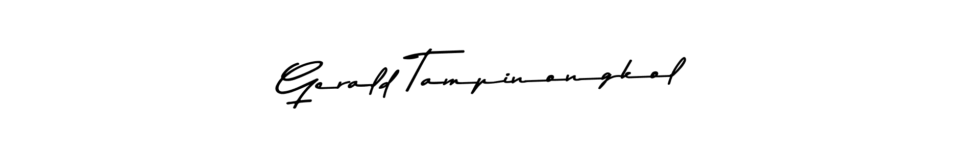This is the best signature style for the Gerald Tampinongkol name. Also you like these signature font (Asem Kandis PERSONAL USE). Mix name signature. Gerald Tampinongkol signature style 9 images and pictures png