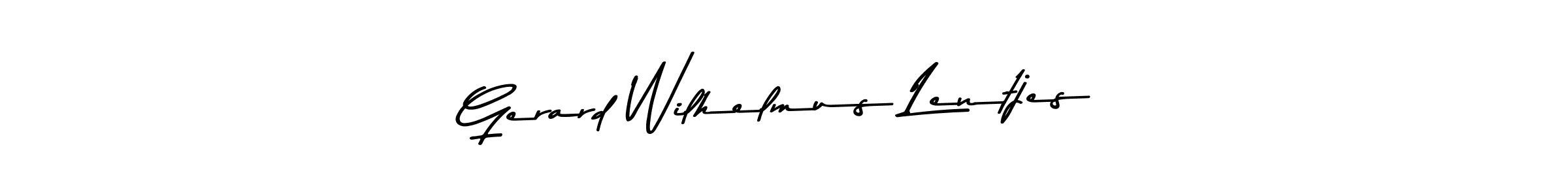 Use a signature maker to create a handwritten signature online. With this signature software, you can design (Asem Kandis PERSONAL USE) your own signature for name Gerard Wilhelmus Lentjes. Gerard Wilhelmus Lentjes signature style 9 images and pictures png