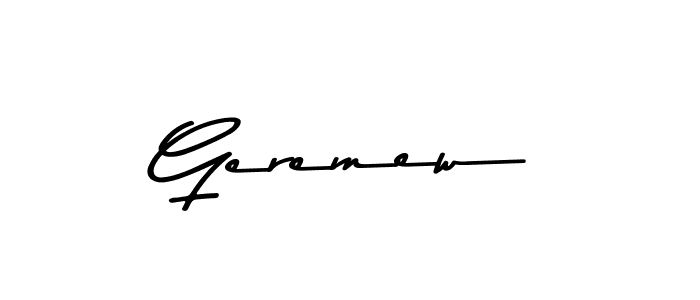 Make a short Geremew signature style. Manage your documents anywhere anytime using Asem Kandis PERSONAL USE. Create and add eSignatures, submit forms, share and send files easily. Geremew signature style 9 images and pictures png