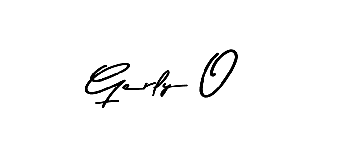 Gerly O stylish signature style. Best Handwritten Sign (Asem Kandis PERSONAL USE) for my name. Handwritten Signature Collection Ideas for my name Gerly O. Gerly O signature style 9 images and pictures png