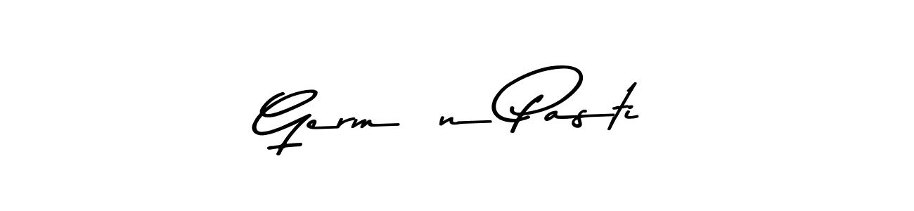 Asem Kandis PERSONAL USE is a professional signature style that is perfect for those who want to add a touch of class to their signature. It is also a great choice for those who want to make their signature more unique. Get Germán Pasti name to fancy signature for free. Germán Pasti signature style 9 images and pictures png