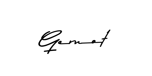 Create a beautiful signature design for name Gernot. With this signature (Asem Kandis PERSONAL USE) fonts, you can make a handwritten signature for free. Gernot signature style 9 images and pictures png