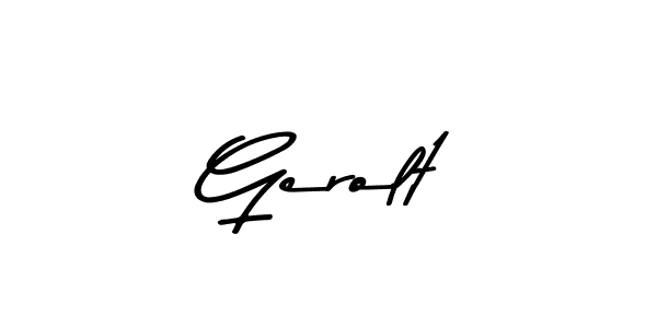 Use a signature maker to create a handwritten signature online. With this signature software, you can design (Asem Kandis PERSONAL USE) your own signature for name Gerolt. Gerolt signature style 9 images and pictures png