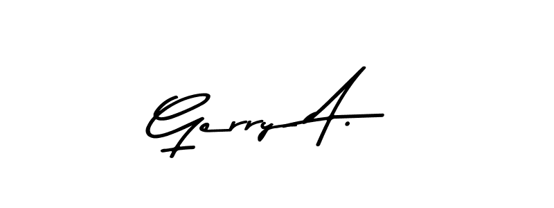 Use a signature maker to create a handwritten signature online. With this signature software, you can design (Asem Kandis PERSONAL USE) your own signature for name Gerry A.. Gerry A. signature style 9 images and pictures png