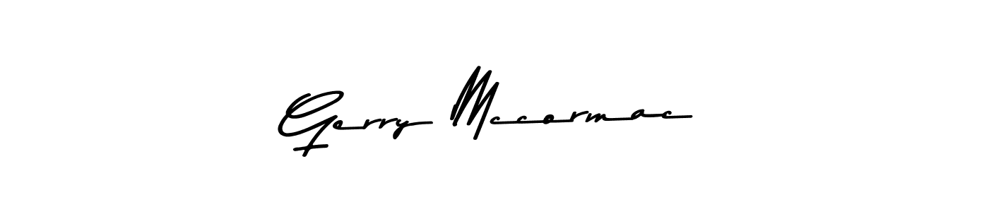 How to make Gerry Mccormac name signature. Use Asem Kandis PERSONAL USE style for creating short signs online. This is the latest handwritten sign. Gerry Mccormac signature style 9 images and pictures png