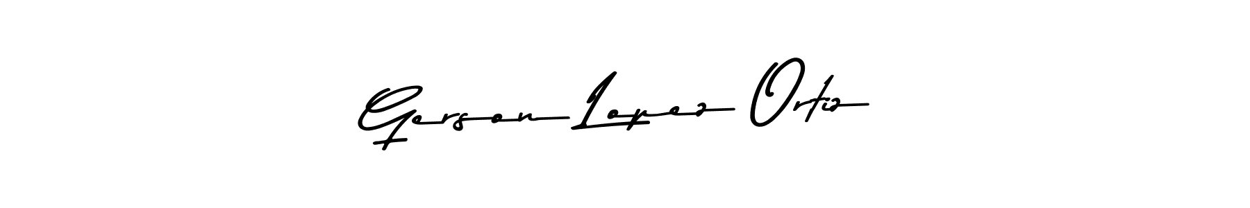 Gerson Lopez Ortiz stylish signature style. Best Handwritten Sign (Asem Kandis PERSONAL USE) for my name. Handwritten Signature Collection Ideas for my name Gerson Lopez Ortiz. Gerson Lopez Ortiz signature style 9 images and pictures png