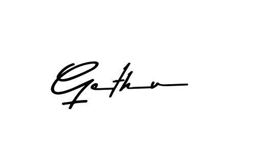 You should practise on your own different ways (Asem Kandis PERSONAL USE) to write your name (Gethu) in signature. don't let someone else do it for you. Gethu signature style 9 images and pictures png