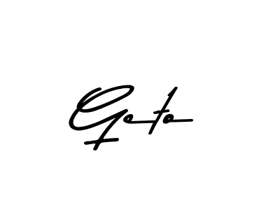 Also we have Geto name is the best signature style. Create professional handwritten signature collection using Asem Kandis PERSONAL USE autograph style. Geto signature style 9 images and pictures png