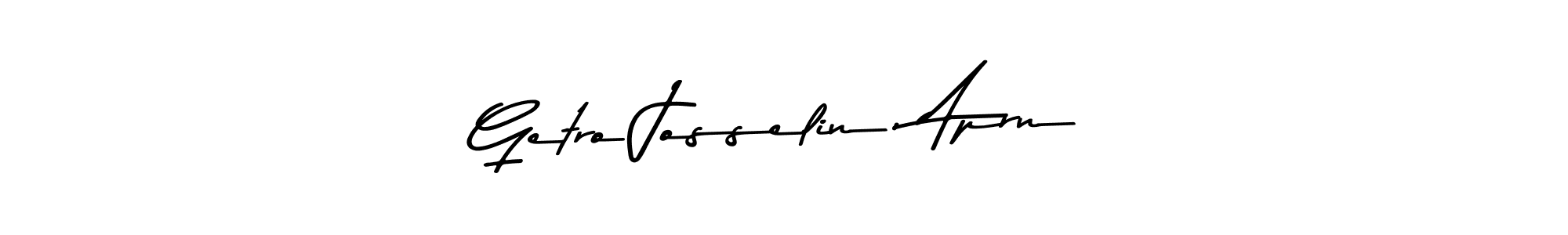 Make a beautiful signature design for name Getro Josselin, Aprn. With this signature (Asem Kandis PERSONAL USE) style, you can create a handwritten signature for free. Getro Josselin, Aprn signature style 9 images and pictures png