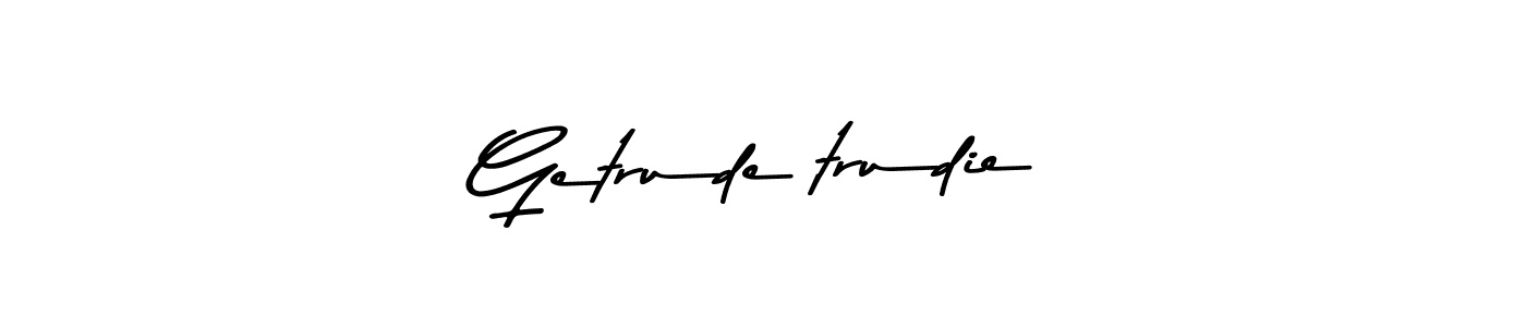 Create a beautiful signature design for name Getrude*trudie. With this signature (Asem Kandis PERSONAL USE) fonts, you can make a handwritten signature for free. Getrude*trudie signature style 9 images and pictures png