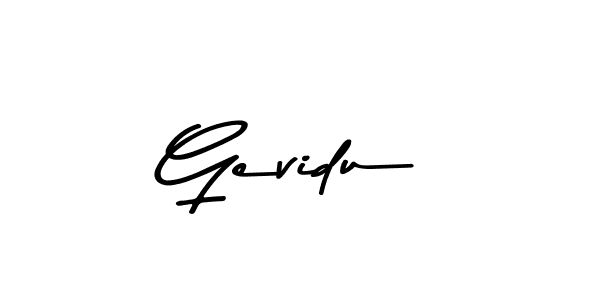 Make a beautiful signature design for name Gevidu. Use this online signature maker to create a handwritten signature for free. Gevidu signature style 9 images and pictures png