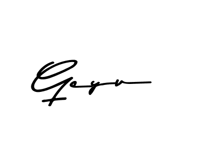 How to make Geyu signature? Asem Kandis PERSONAL USE is a professional autograph style. Create handwritten signature for Geyu name. Geyu signature style 9 images and pictures png