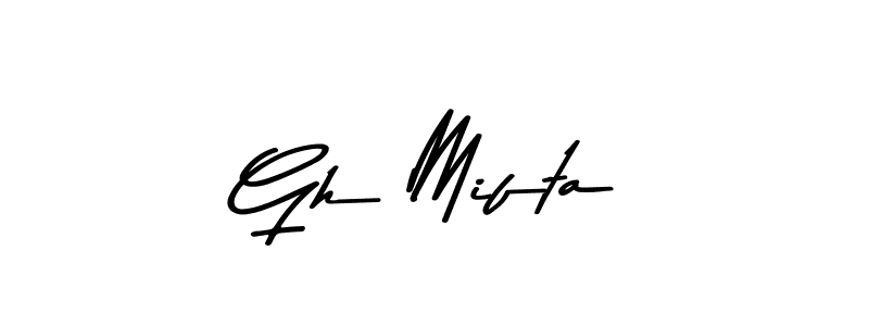 if you are searching for the best signature style for your name Gh Mifta. so please give up your signature search. here we have designed multiple signature styles  using Asem Kandis PERSONAL USE. Gh Mifta signature style 9 images and pictures png