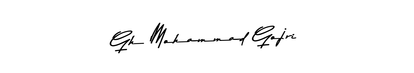 The best way (Asem Kandis PERSONAL USE) to make a short signature is to pick only two or three words in your name. The name Gh Mohammad Gojri include a total of six letters. For converting this name. Gh Mohammad Gojri signature style 9 images and pictures png