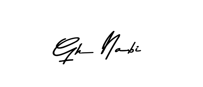 You should practise on your own different ways (Asem Kandis PERSONAL USE) to write your name (Gh Nabi) in signature. don't let someone else do it for you. Gh Nabi signature style 9 images and pictures png