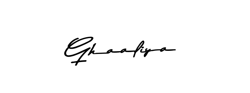 Ghaaliya stylish signature style. Best Handwritten Sign (Asem Kandis PERSONAL USE) for my name. Handwritten Signature Collection Ideas for my name Ghaaliya. Ghaaliya signature style 9 images and pictures png