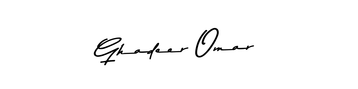 Similarly Asem Kandis PERSONAL USE is the best handwritten signature design. Signature creator online .You can use it as an online autograph creator for name Ghadeer Omar. Ghadeer Omar signature style 9 images and pictures png