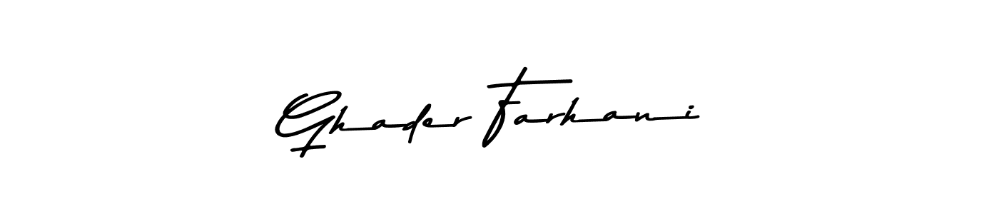 How to Draw Ghader Farhani signature style? Asem Kandis PERSONAL USE is a latest design signature styles for name Ghader Farhani. Ghader Farhani signature style 9 images and pictures png