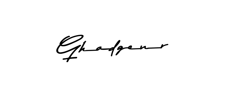 Make a beautiful signature design for name Ghadgenr. With this signature (Asem Kandis PERSONAL USE) style, you can create a handwritten signature for free. Ghadgenr signature style 9 images and pictures png