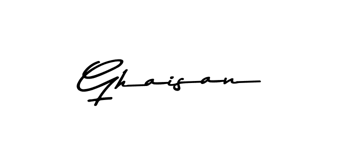 Design your own signature with our free online signature maker. With this signature software, you can create a handwritten (Asem Kandis PERSONAL USE) signature for name Ghaisan. Ghaisan signature style 9 images and pictures png