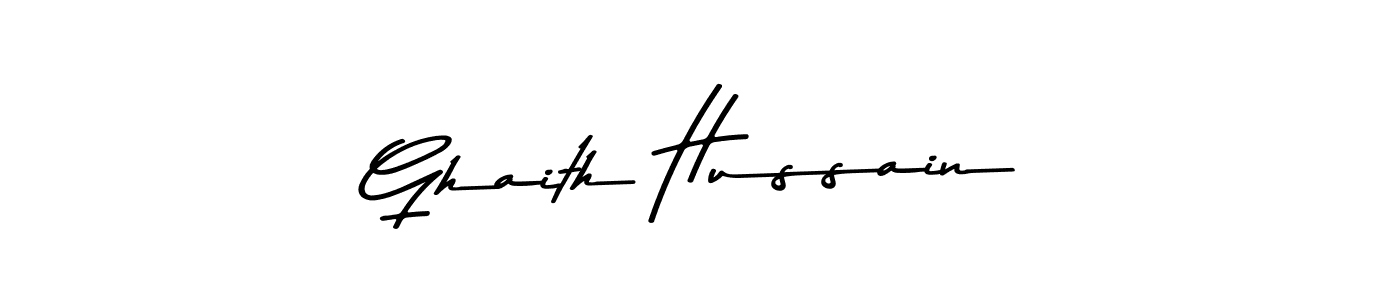 Design your own signature with our free online signature maker. With this signature software, you can create a handwritten (Asem Kandis PERSONAL USE) signature for name Ghaith Hussain. Ghaith Hussain signature style 9 images and pictures png