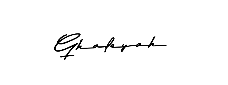 Ghaleyah stylish signature style. Best Handwritten Sign (Asem Kandis PERSONAL USE) for my name. Handwritten Signature Collection Ideas for my name Ghaleyah. Ghaleyah signature style 9 images and pictures png