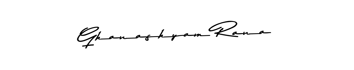 Asem Kandis PERSONAL USE is a professional signature style that is perfect for those who want to add a touch of class to their signature. It is also a great choice for those who want to make their signature more unique. Get Ghanashyam Rana name to fancy signature for free. Ghanashyam Rana signature style 9 images and pictures png