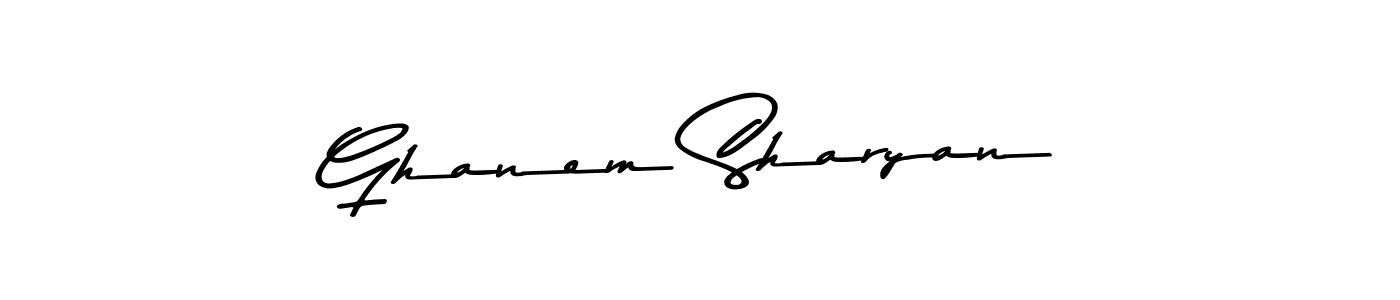 Also You can easily find your signature by using the search form. We will create Ghanem Sharyan name handwritten signature images for you free of cost using Asem Kandis PERSONAL USE sign style. Ghanem Sharyan signature style 9 images and pictures png