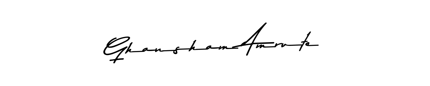 How to Draw Ghansham Amrute signature style? Asem Kandis PERSONAL USE is a latest design signature styles for name Ghansham Amrute. Ghansham Amrute signature style 9 images and pictures png