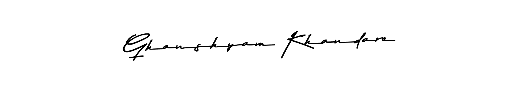 Also You can easily find your signature by using the search form. We will create Ghanshyam Khandare name handwritten signature images for you free of cost using Asem Kandis PERSONAL USE sign style. Ghanshyam Khandare signature style 9 images and pictures png