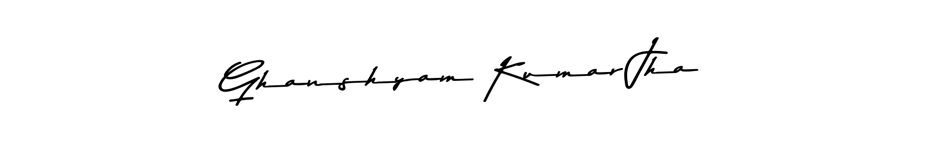 The best way (Asem Kandis PERSONAL USE) to make a short signature is to pick only two or three words in your name. The name Ghanshyam Kumar Jha include a total of six letters. For converting this name. Ghanshyam Kumar Jha signature style 9 images and pictures png